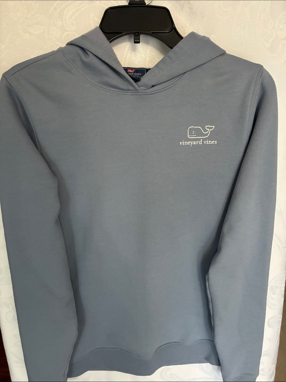 Vineyard Vines Kids Slate Blue Whale Logo Hoodie